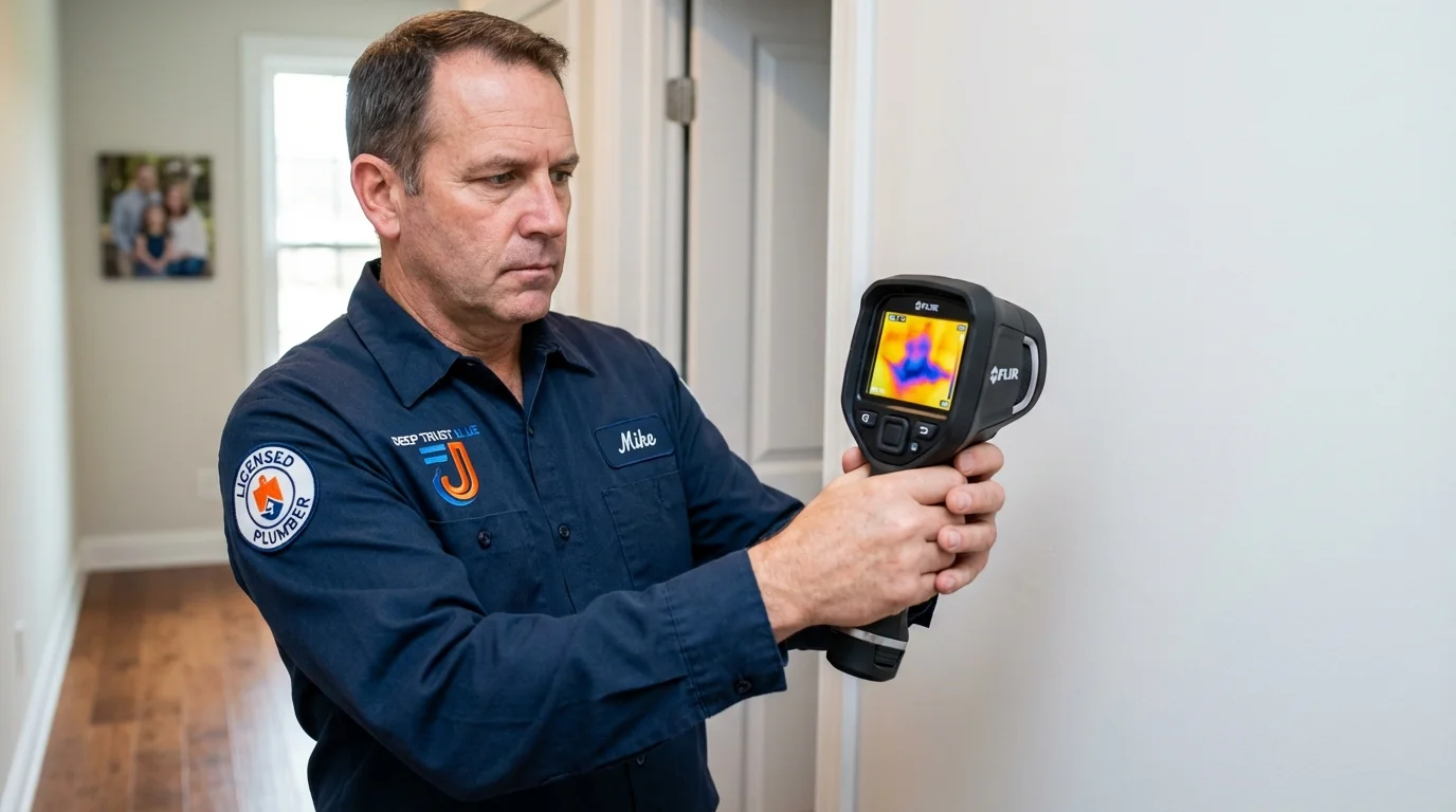 Thermal imaging leak detection by Johns Plumbing LLC in Erin